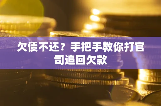 济南欠债不还？手把手教你打官司追回欠款