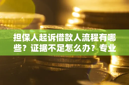济南担保人起诉借款人流程有哪些？证据不足怎么办？专业律师解答