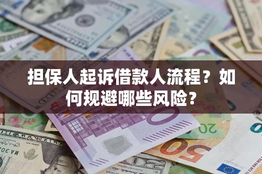 济南担保人起诉借款人流程？如何规避哪些风险？