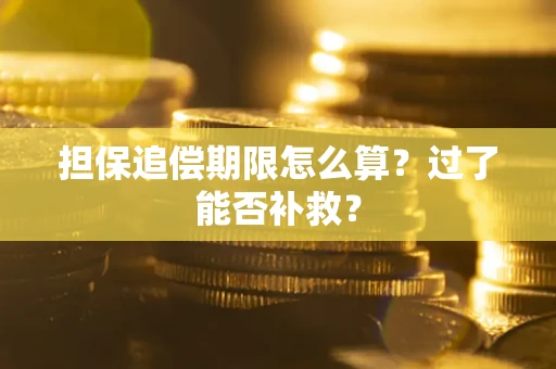 济南担保追偿期限怎么算？过了能否补救？